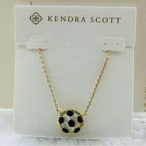 Kendra Scott Gold Soccer Ball Necklace